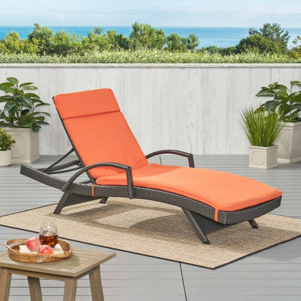 52005.00CUSH-BLU (2PCS) SALEM Outdoor Chaise Lounge Cushion (Without Chaise Lounge)