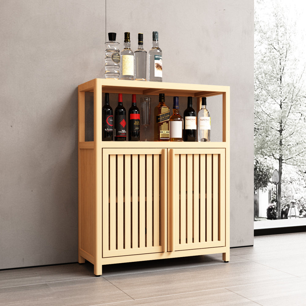 White Large Capacity Bamboo Storage Cabinet Furniture for Bathroom Living Room Bathroom Bamboo Storage Cabinet With Shelves