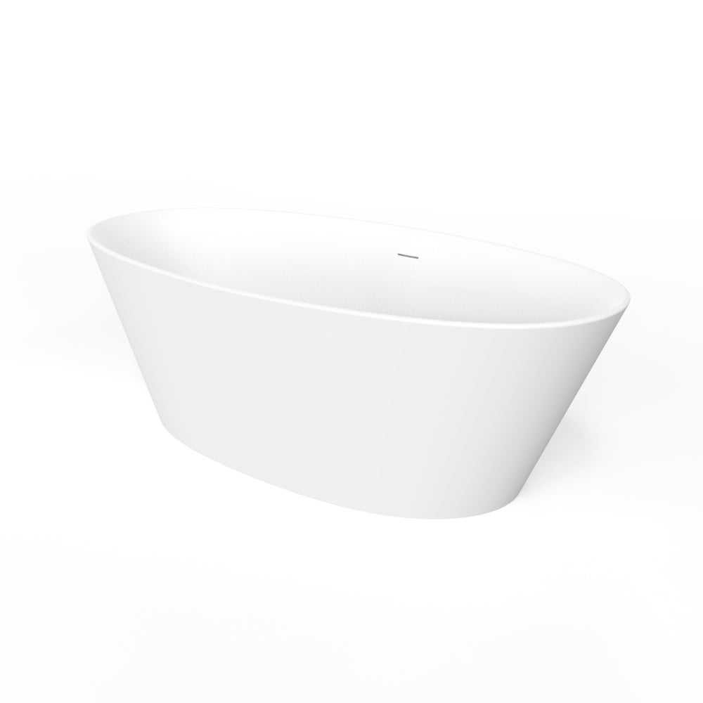 66.9 inch freestanding solid surface soaking bathtub for bathroom