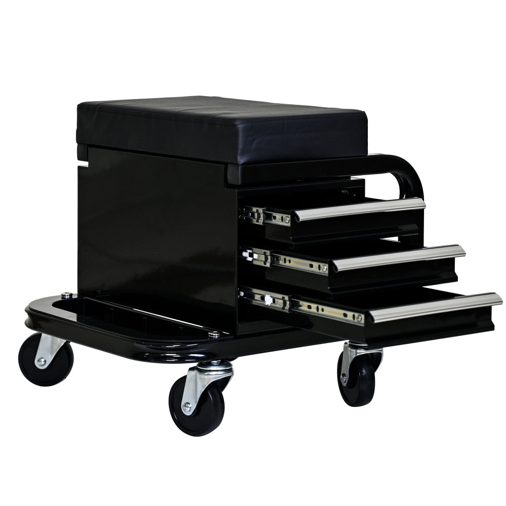 Heavy Duty Workshop Bench - Rolling Bench For Garages And Workshops With 360 Degree Swivel Wheels - Ideal Mechanical Bench or Workshop Bench