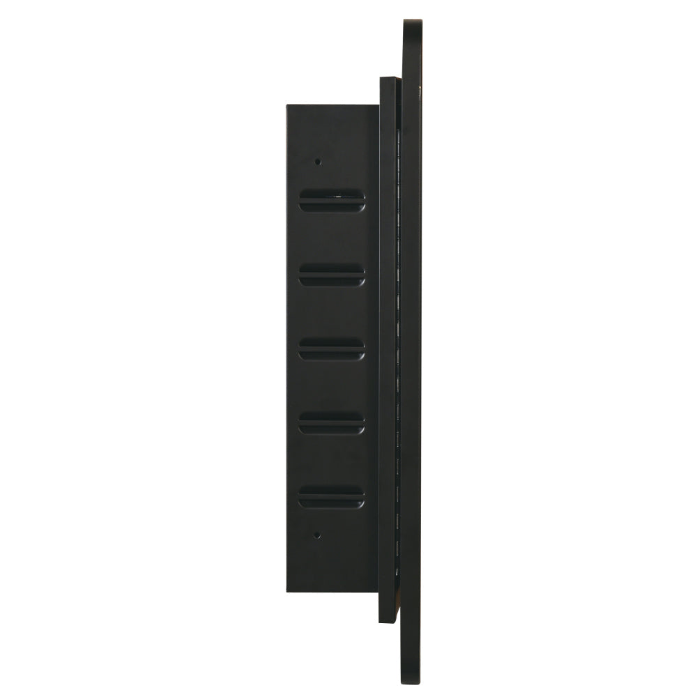 Black 16x24 inch Metal Framed Wall mount or Recessed Mirror Cabinet