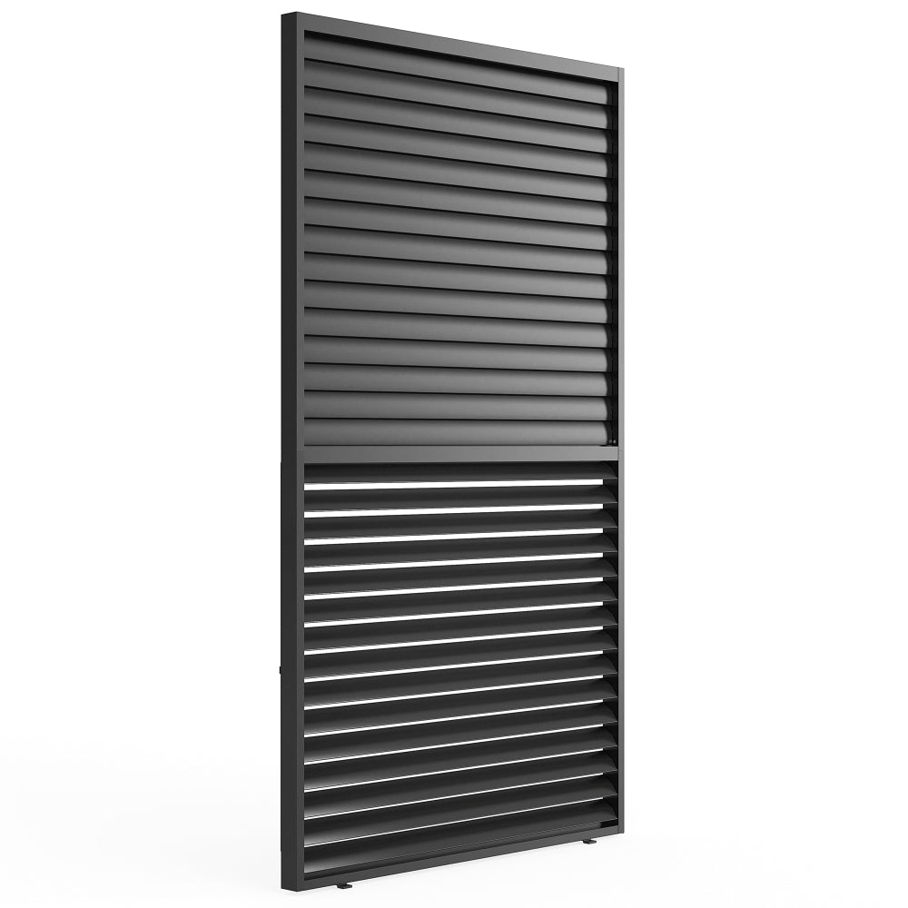 Louver Grille 1/3 10ft Aluminum Frame & Louvers