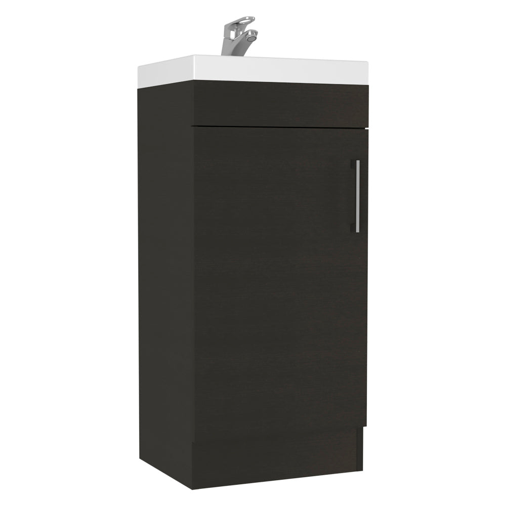 Sevilla Bathroom Vanity with Sink, Single Door Cabinet, Black