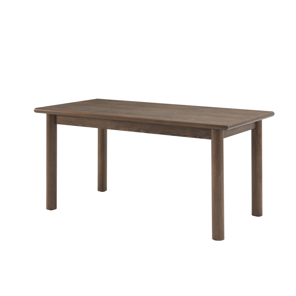 60" Rectangular Dining Table for 6 Person, Retro Kitchen Table, Wooden Dinner Room Table with Solid Wood Legs for Home Kitchen Restaurant Living Room, Ultra Easy to Assemble