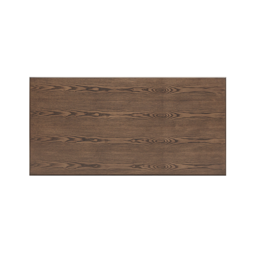 60" Rectangular Dining Table for 6 Person, Retro Kitchen Table, Wooden Dinner Room Table with Solid Wood Legs for Home Kitchen Restaurant Living Room, Ultra Easy to Assemble