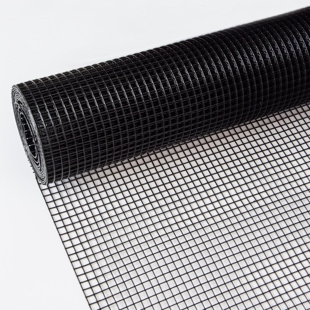 36 inch×100 ft Black Vinyl Coated Hardware Cloth, 19 Gauge 1/2 inch Black PVC Hardware Cloth, Black Welded Wire Fence Supports Poultry-Netting Cage-Home Improvement and Chicken Coop