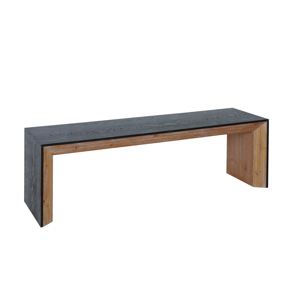 59in Modern Wood Bench - Rustic & Contemporary Design
