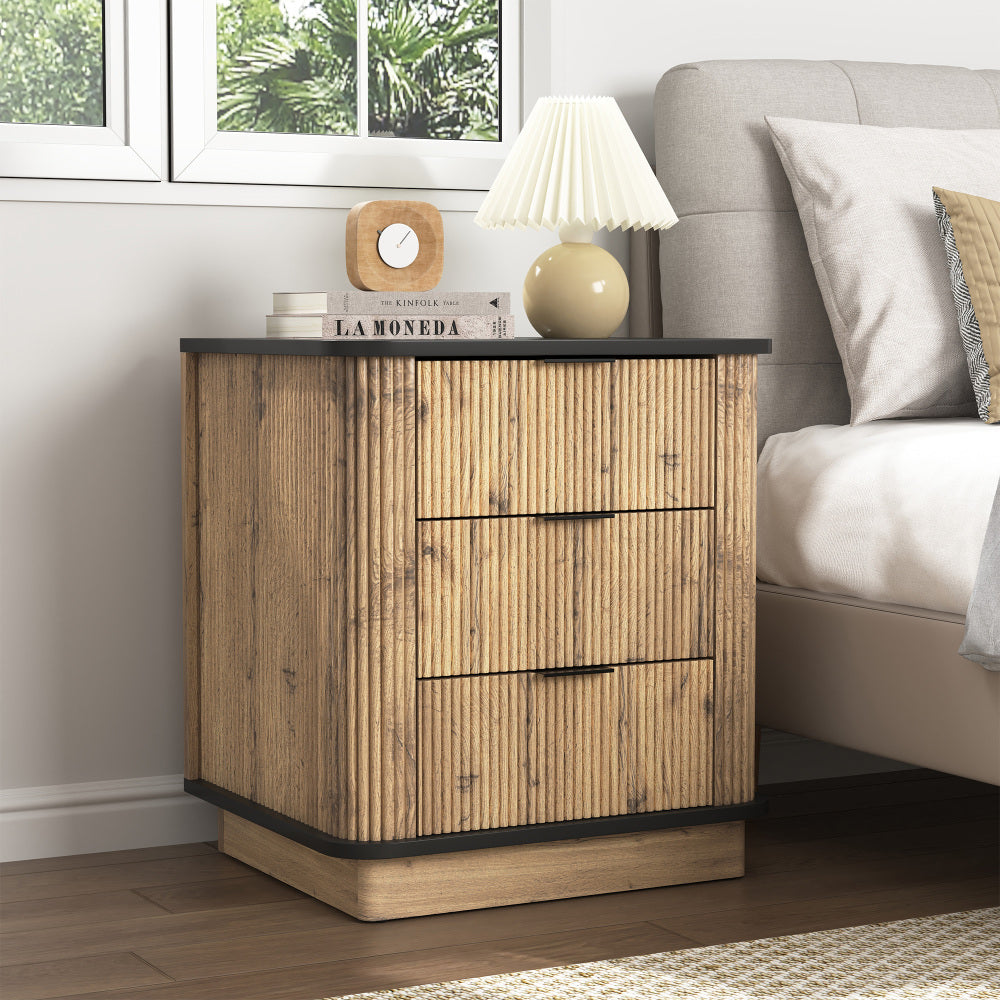 Modern Multi-functional Six-drawer MDF Cabinet,The perfect combination of rounded corners and multifunctional design, with Product Dimensions of 47.2*15.7*29.6 Inches.