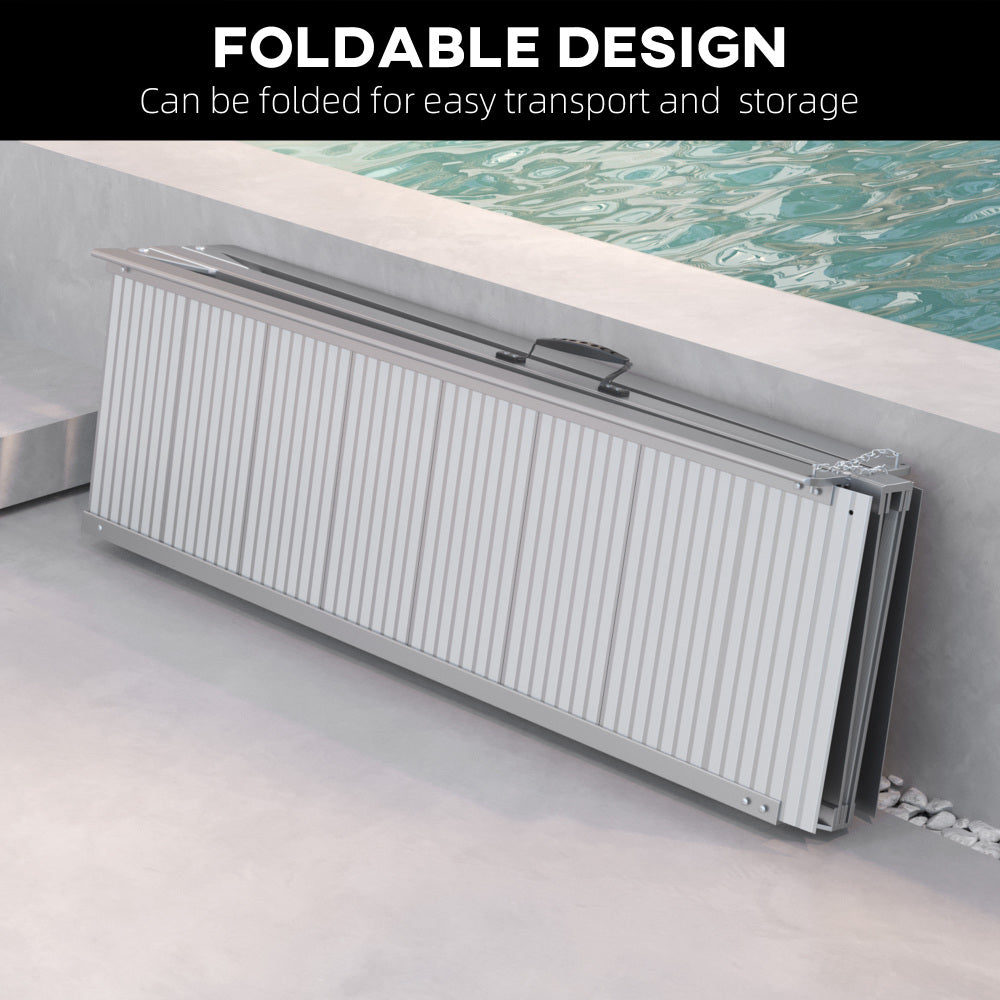 Portable Portable Wheelchair Ramp for Home, Threshold Handicap Ramp 8'