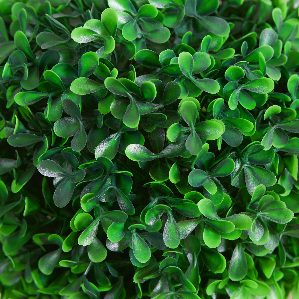 HOMCOM Artificial Plant for Home Decor Indoor & Outdoor Fake Plants Artificial Tree in Pot, 2 Ball Boxwood Topiary Tree for Home Office, Living Room Decor, Green