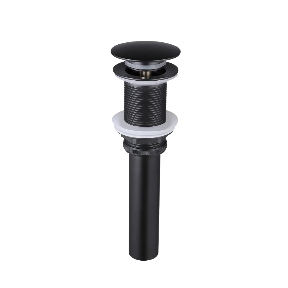 Wall Mounted Dual Handle Bathroom Sink Faucet with Pop-Up Drain (No Overflow)