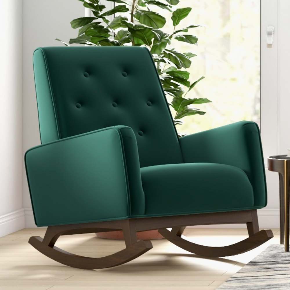 Demetrius Solid Wood Rocking Chair
