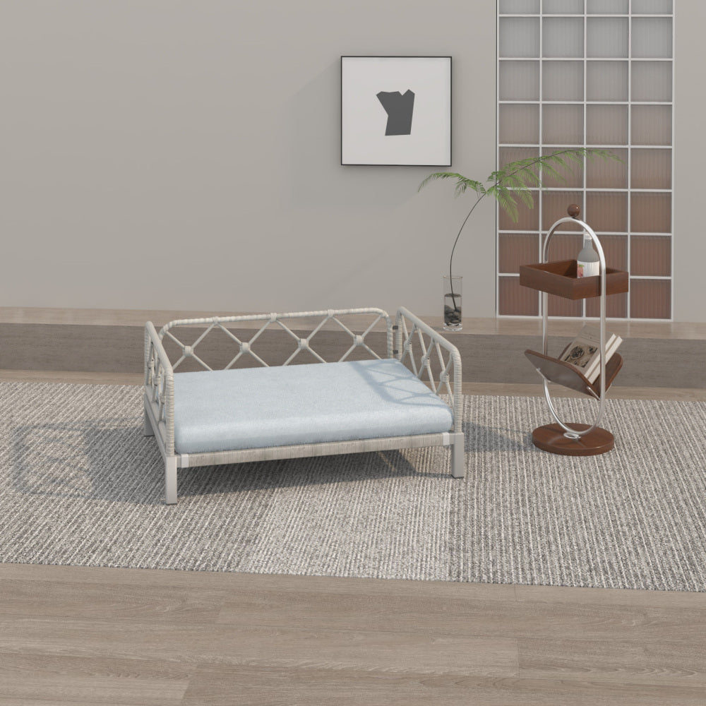 wicker pet bed Rattan Dog Sofa Bed outdoor indoor Water Resistant