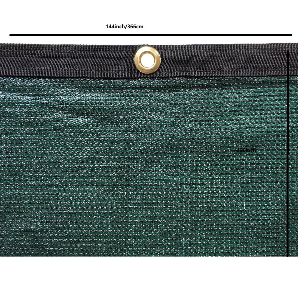 RV Awning Privacy Sunblock Screen Shade Panel Kit,10ftx16ft,Dark Green