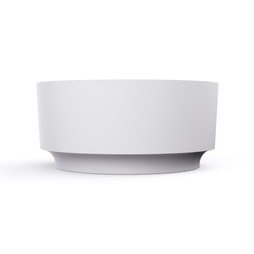 49 inch round shape freestanding solid surface soaking bathtub for bathroom