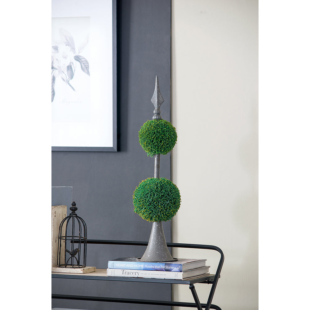 8x5x24.5"H Artificial Saguaro Cactus in Black Pot