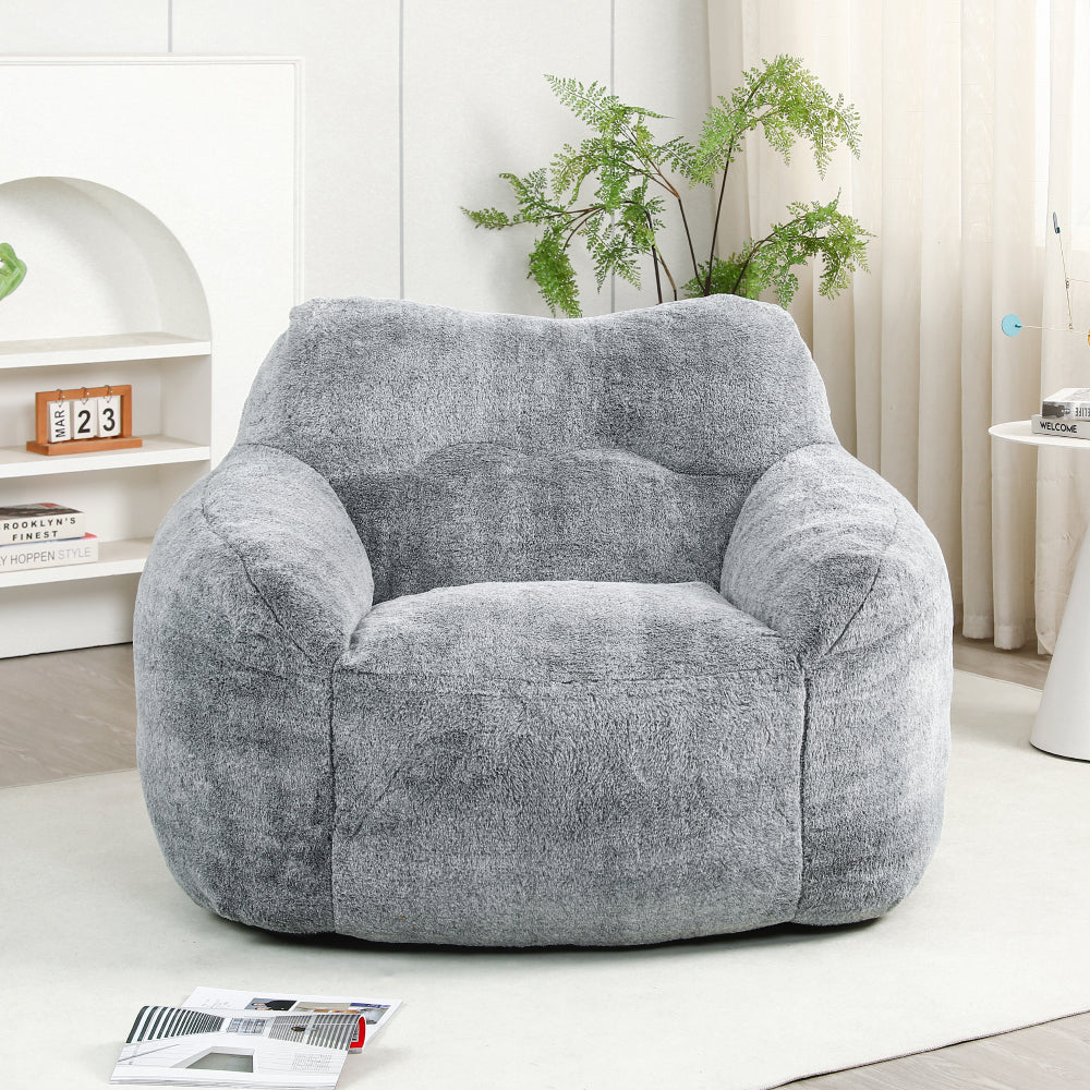 Bean Bag Chair, Bean Bag Sofa Chair with Armrests Stuffed High-Density Foam, Lazy Sofa Comfy Chairs BeanBag Chair for Adults in Living Room,Bedroom Reading
