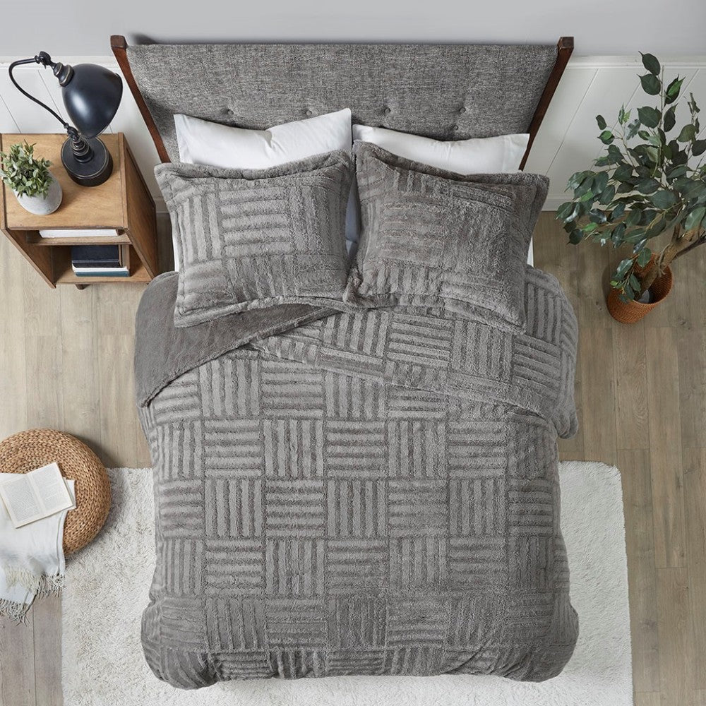 Full/Queen Fur Down Alternative Comforter Mini Set