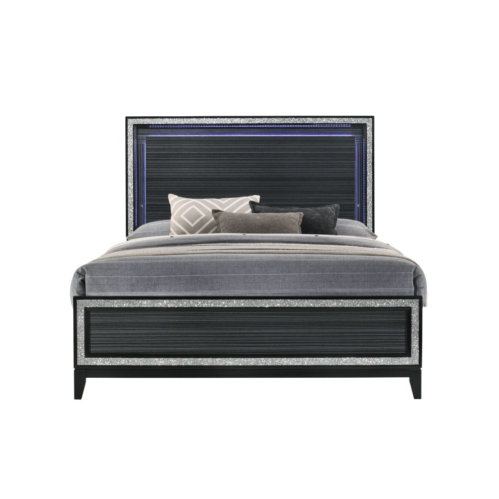 Haiden Weathered Black Finish Mirror
