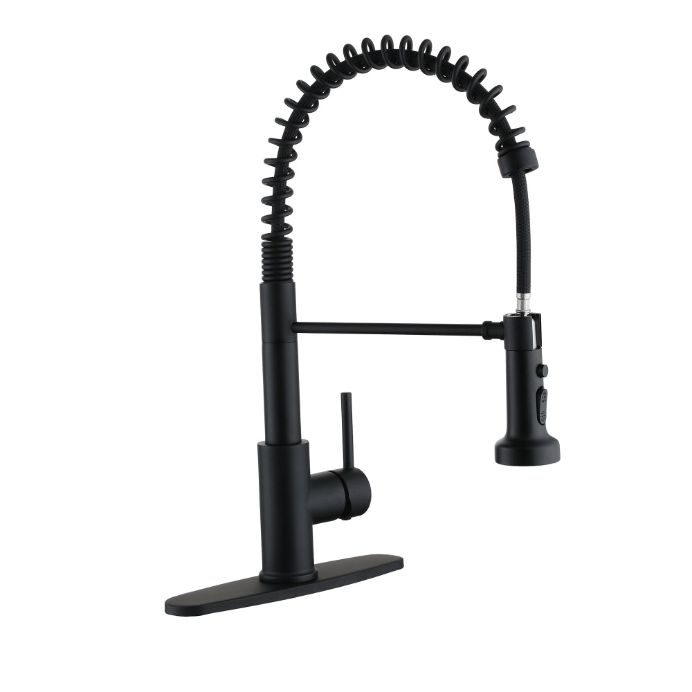 Premium Stainless Steel Pull-Out Kitchen Faucet with Flexible Spray Head for Effortless Sink Tasks - Durable Design
