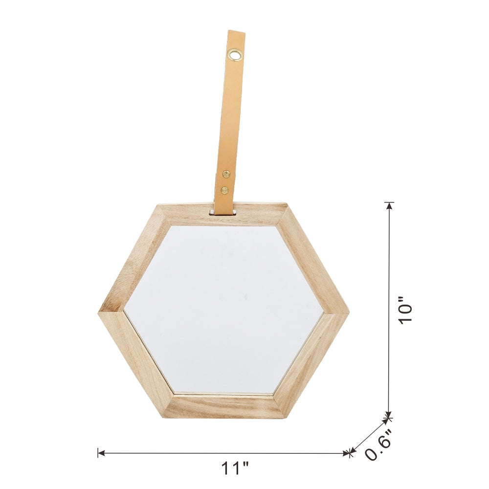 Harlan Hexagon Mirror, 11x10"