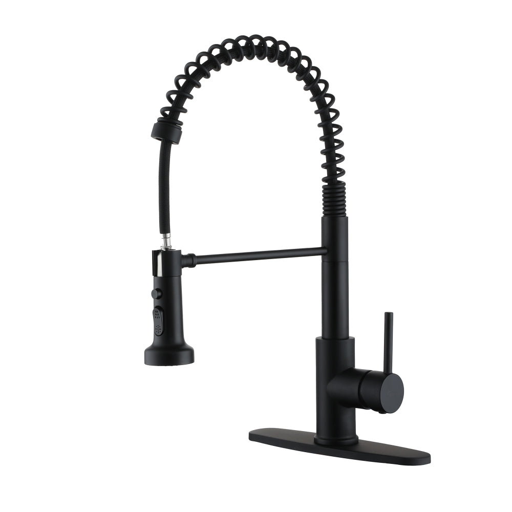 Premium Stainless Steel Pull-Out Kitchen Faucet with Flexible Spray Head for Effortless Sink Tasks - Durable Design