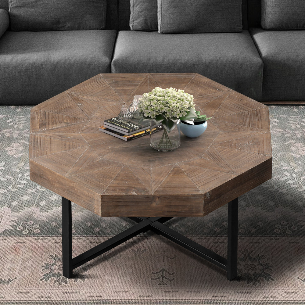 51'' Tapered Tabletop Coffee Table (NATURAL WOOD)