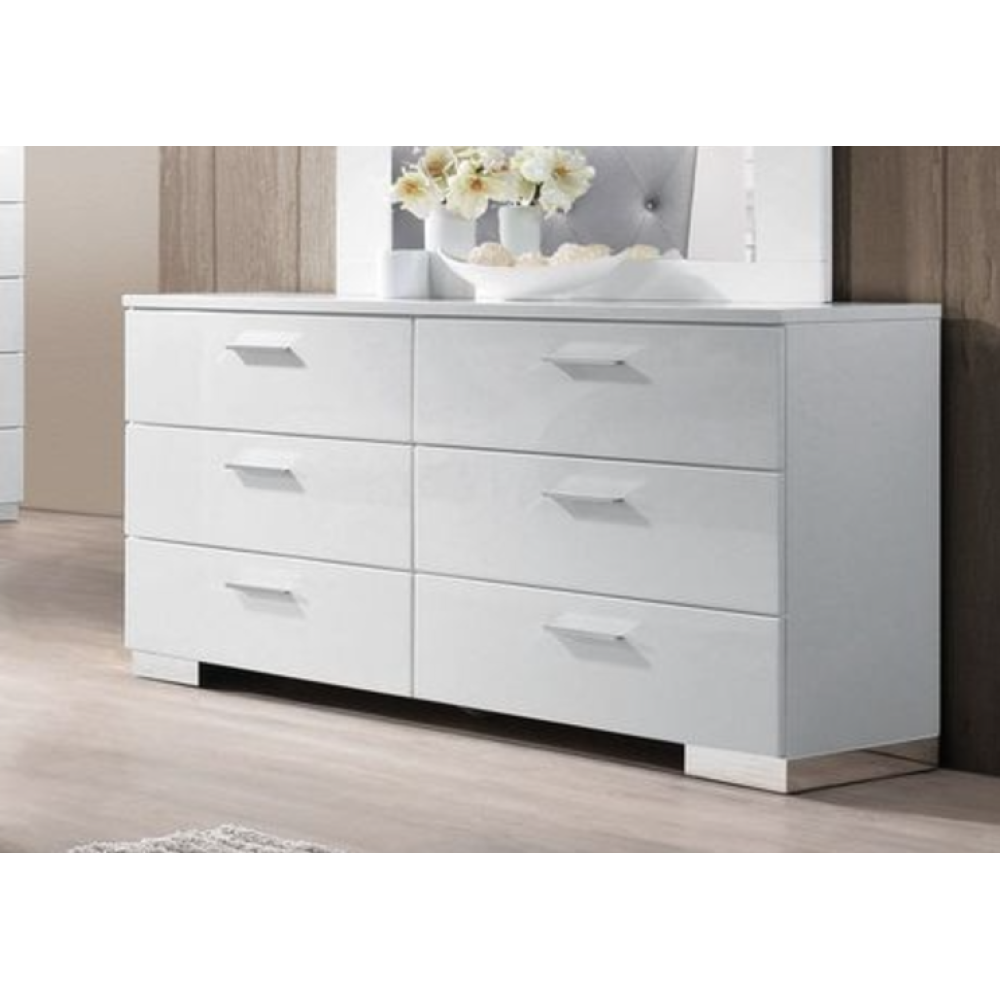 Lorimar White Finish Mirror
