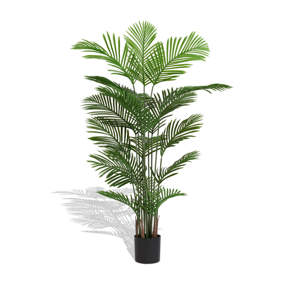 Artificial Areca Palm Plant, 180cm Tall Faux Tropical Tree in Pot for Indoor Outdoor Home, Office, or Garden Modern Decoration, 2pcs/set