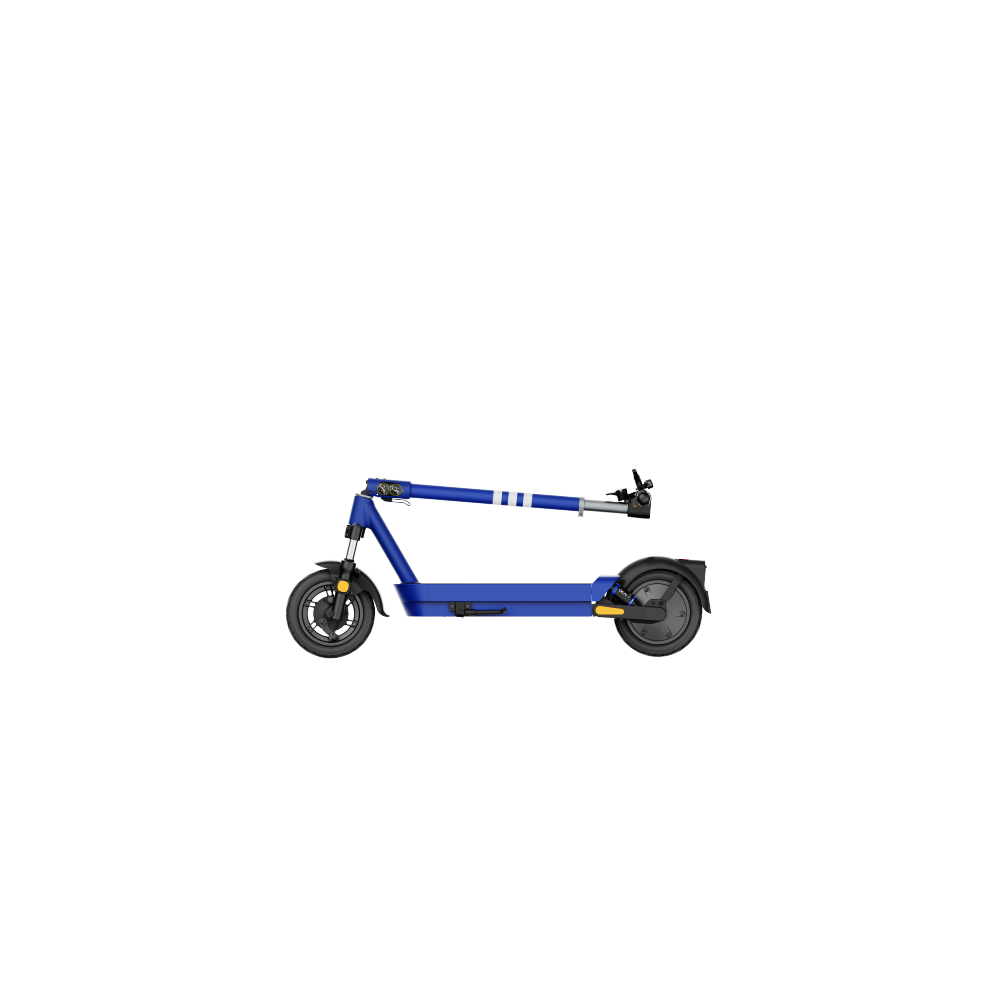 Dual-Suspension Electric Scooter w/ 43.5 Miles Max Operating Range & 24 mph Max Speed - Blue