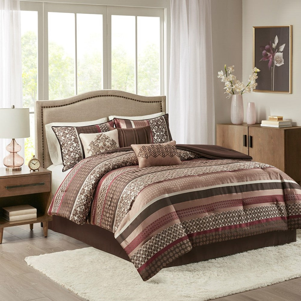 7 Piece Comforter Set Red Queen