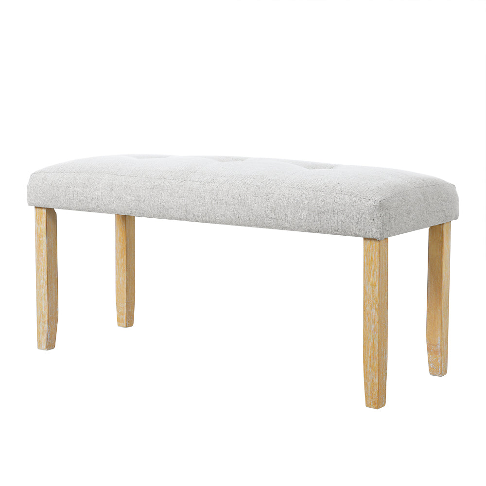 Upholstered Tufted Bench, Modern Bedroom Benches Upholstered Dining Benches, Fabric End of Bed Bench for Bedroom Dining Room Living Room Entryway