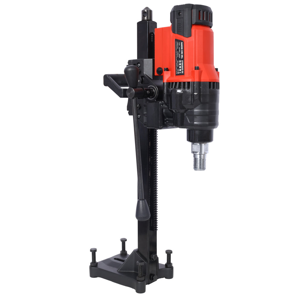 Diamond Core Drilling Machine, 8in Wet&Dry Concrete Core Drill Rig with Stand, 750RPM Speed,8in Drilling Diameter for Concrete Brick Block Stone, 3000W