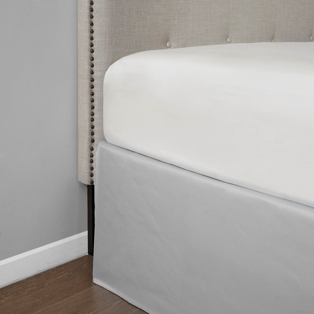 Wrap Around Adjustable Bedskirt Grey One Size