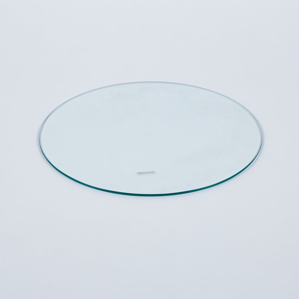 Tempered clear glass top.120CM
