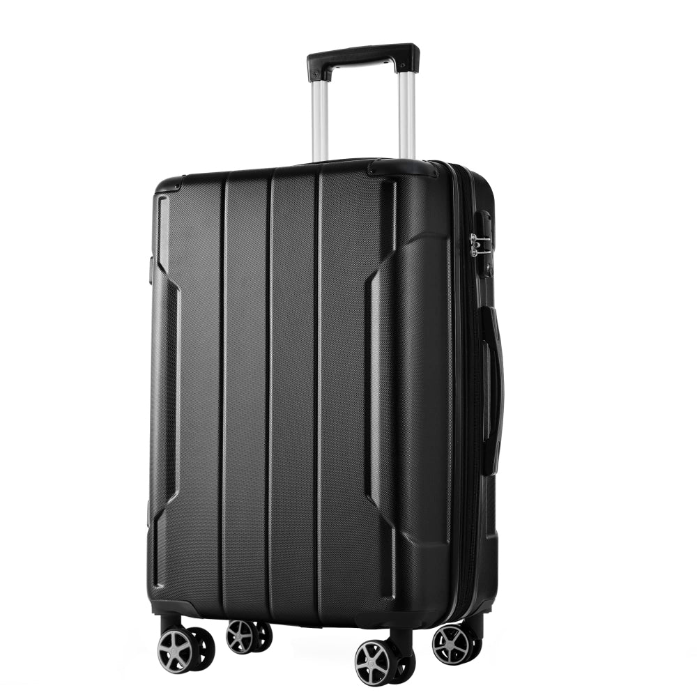Hardshell Luggage, Lightweight Durable ABS Suitcases with Double Wheels, Expandable 28-inch Checked Luggage 28" (Pink)