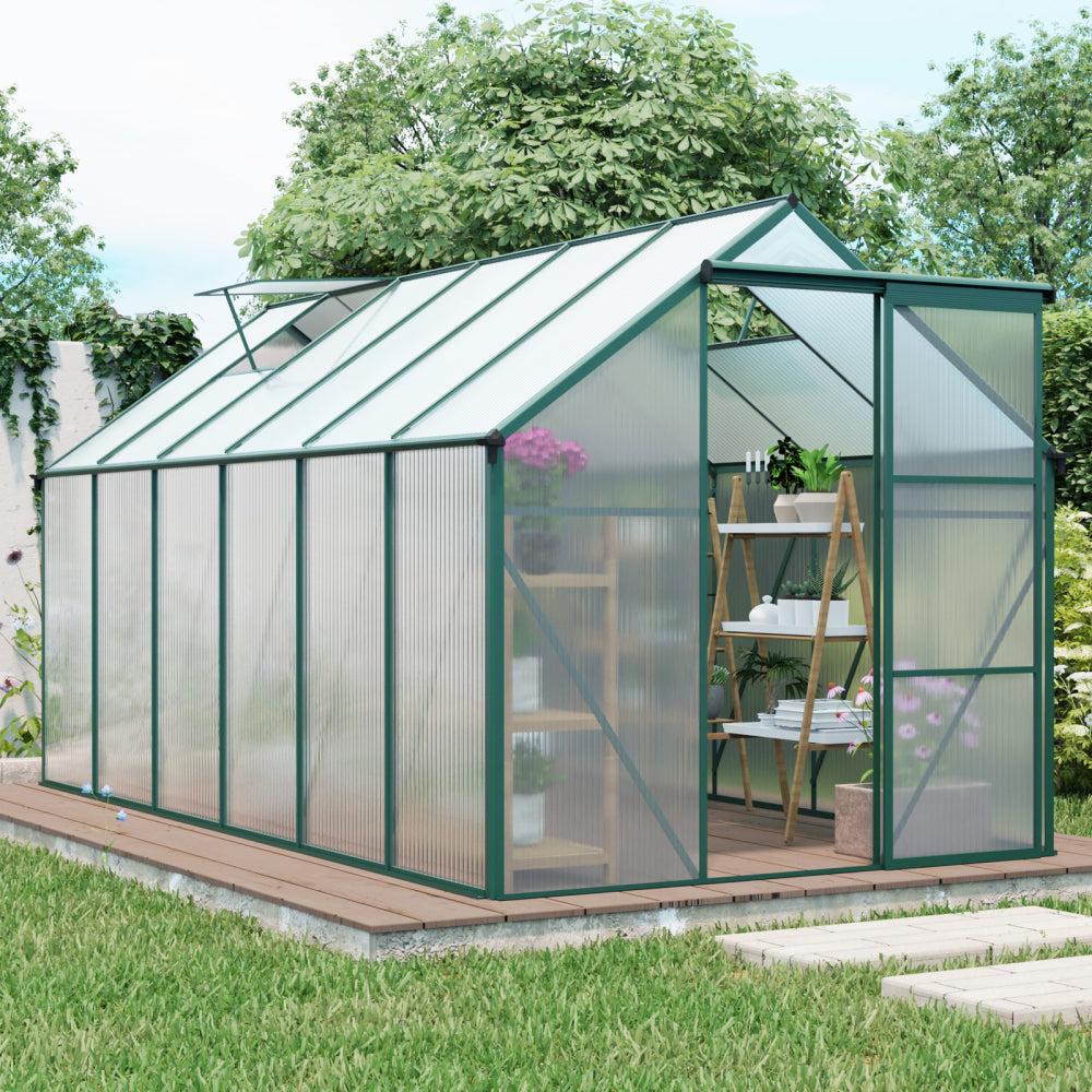 Green-6 x 8 FT Outdoor Patio Greenhouse