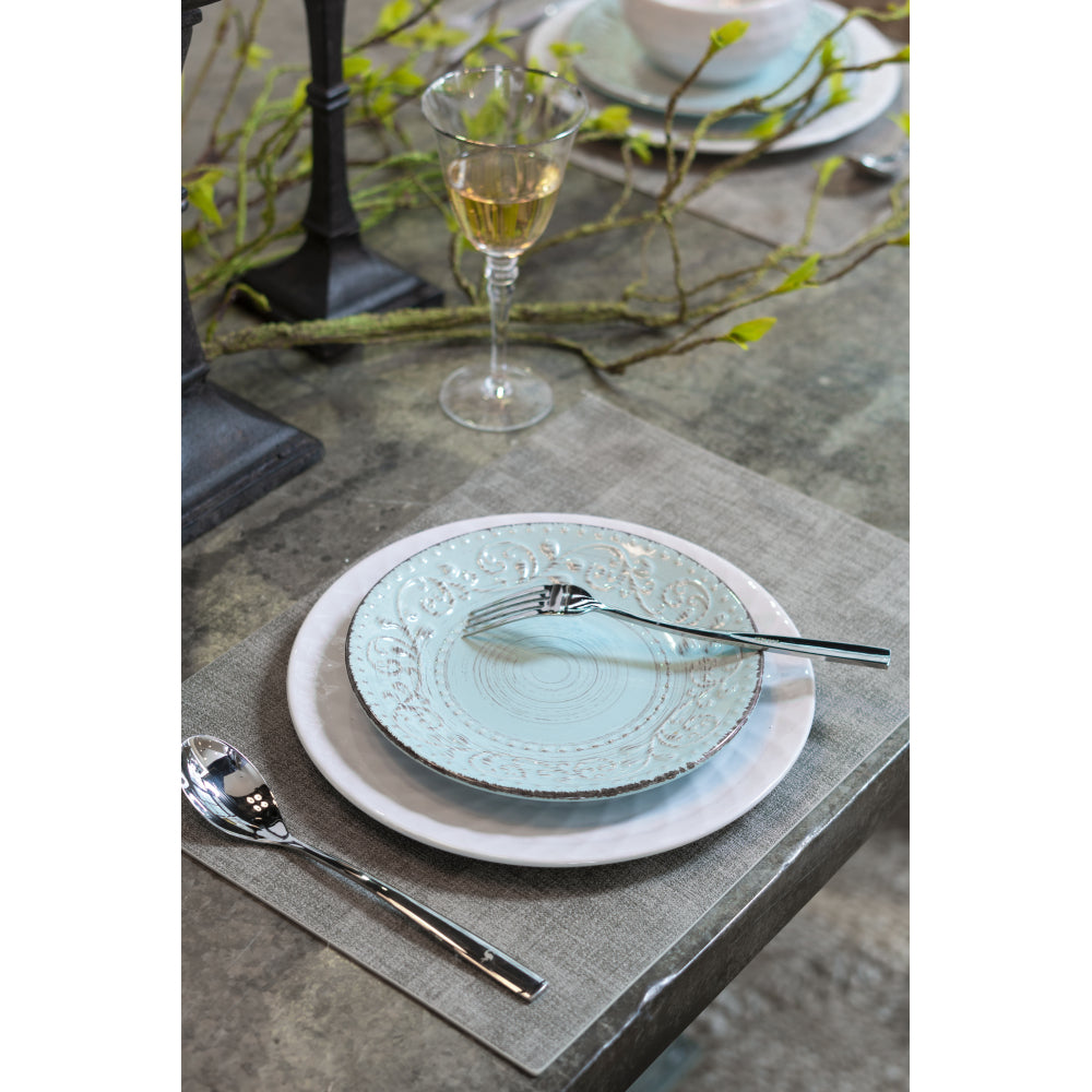 D3.7x7.7" Felicity Wine Glass with Silver Rim, Set of 4