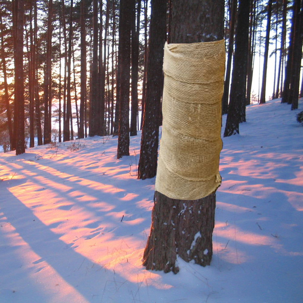 3.3 ft. x 100 ft. Economy 5.8 oz. Natural Burlap Fabric - Versatile Weed Barrier, Raised Bed Liner, Seed Cover & Tree Wrap (100 Foot Roll)