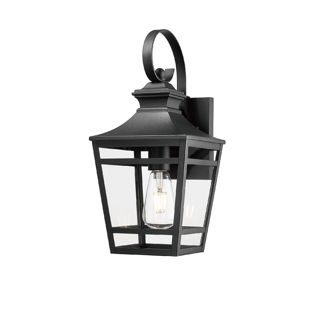 Large Outdoor Wall Lights for House, 16.5inch Exterior Lighting Fixtures Wall Mount Outdoor Porch Lights Waterproof Black Outdoor Sconce Lights with Clear Glass for Patio Hallway Garage (2 pack)