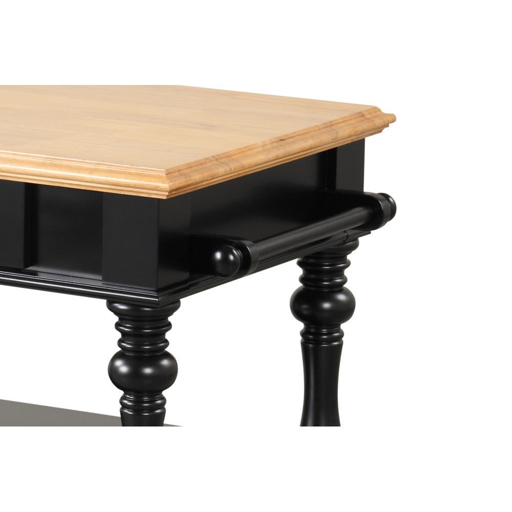 Black Kitchen Island