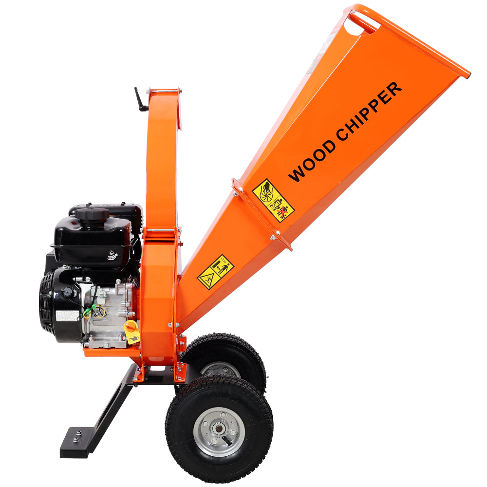 Wood Chipper Shredder Mulcher Heavy Duty 7 HP 212cc Gas Powered 3 Inch Max Capacity, EPA certificated engine