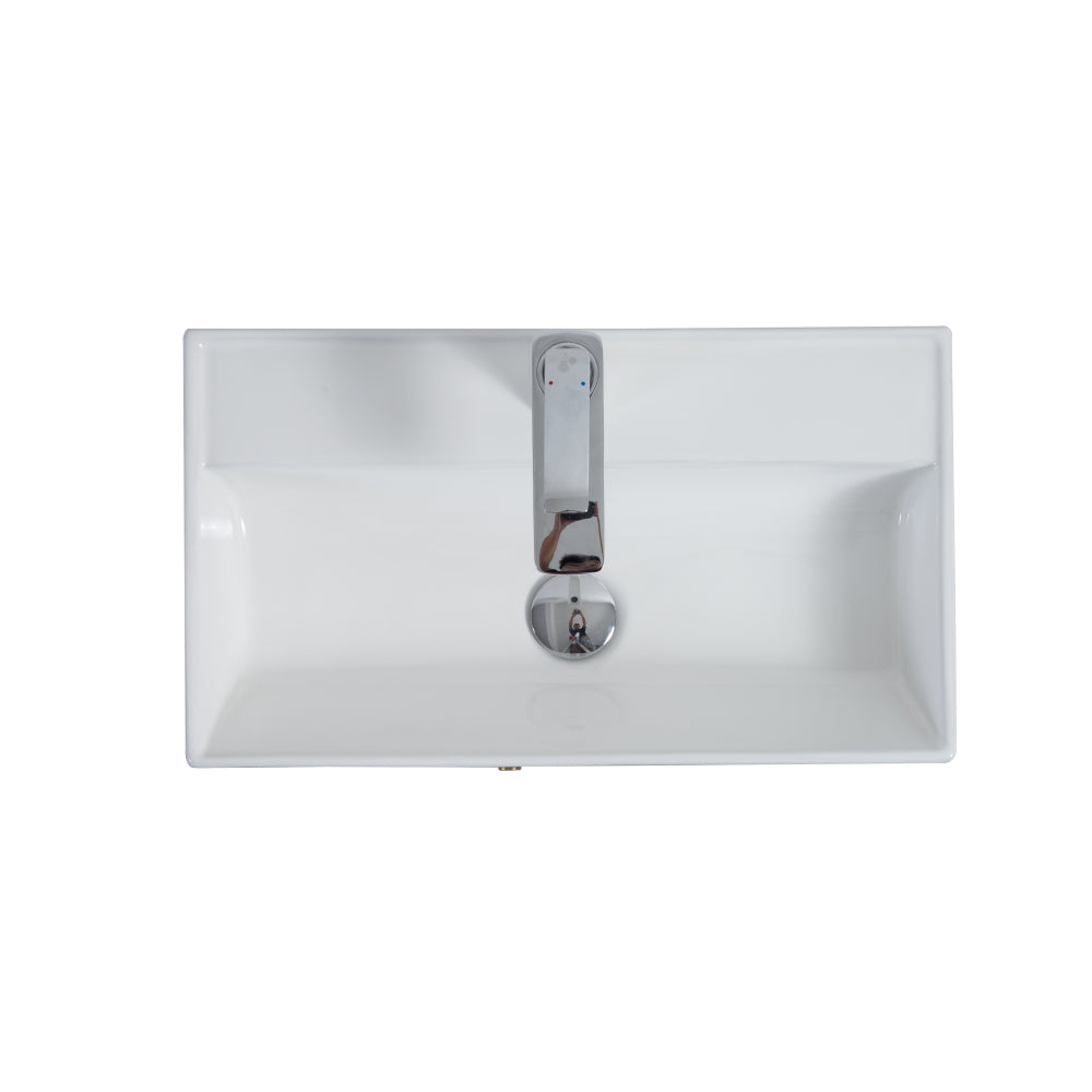 21.6" Basin Only, Glossy White 24V06PB21