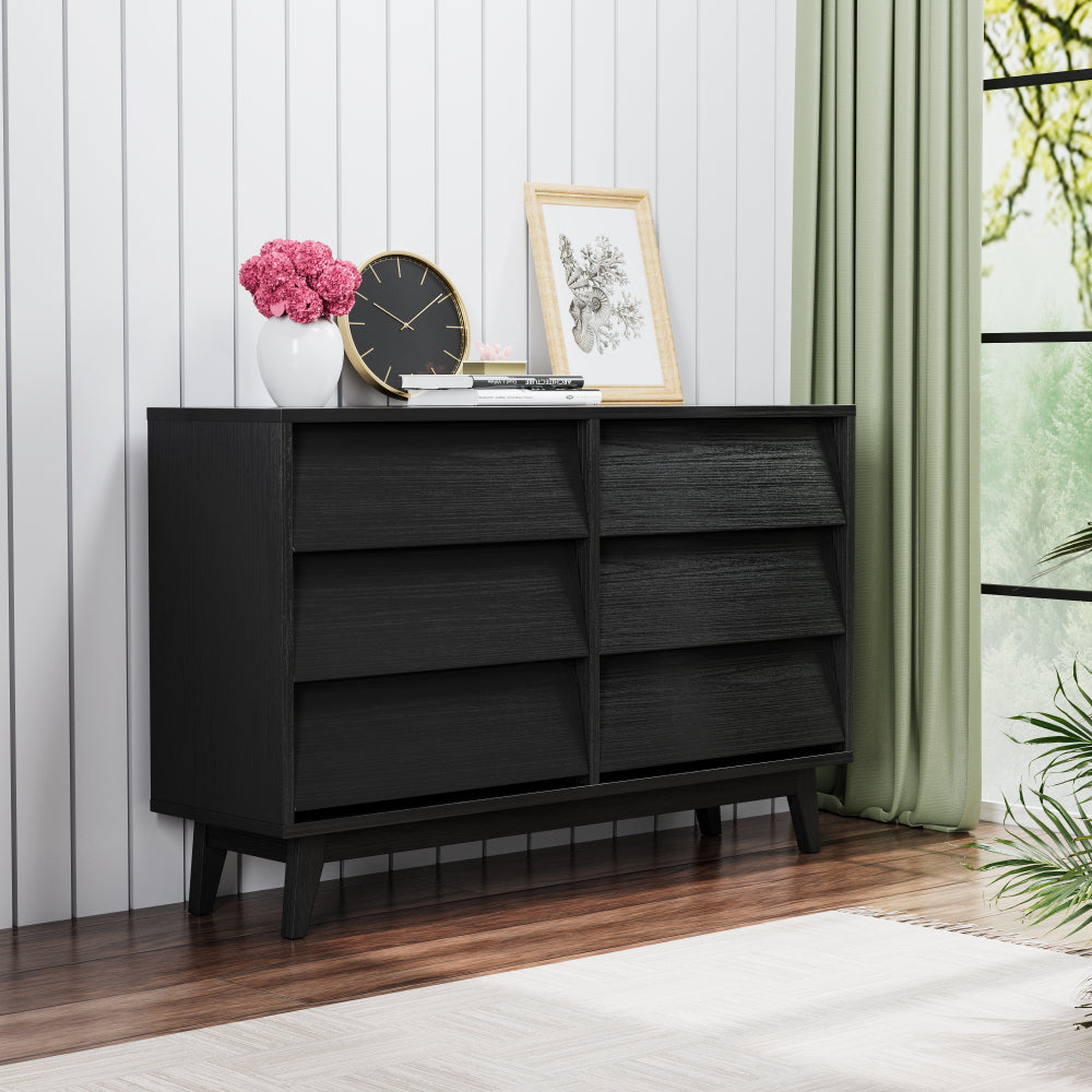63 Inch TV Stand Features Vintage-style and Bevel Design, TV Stand with Drawers, Entertainment Center for Living Room Bedroom, TV Media Console