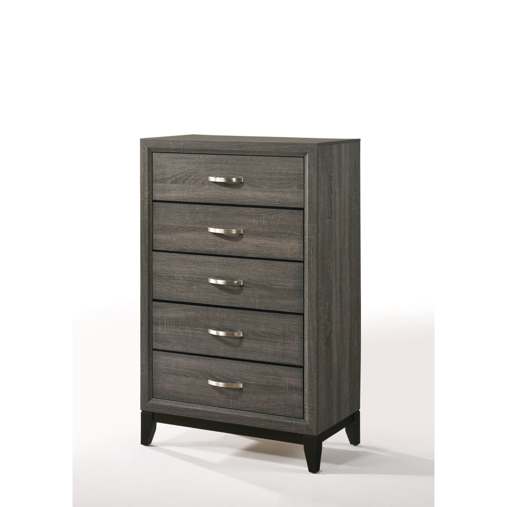 Valdemar Weathered Gray Finish Mirror