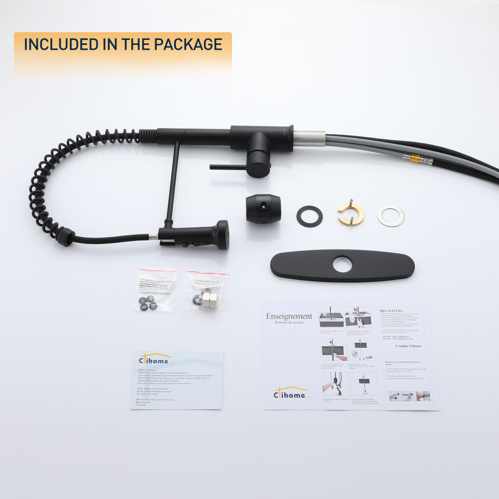 Premium Stainless Steel Pull-Out Kitchen Faucet with Flexible Spray Head for Effortless Sink Tasks - Durable Design