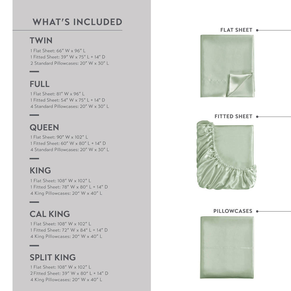 Satin Luxury Sheet Set Full