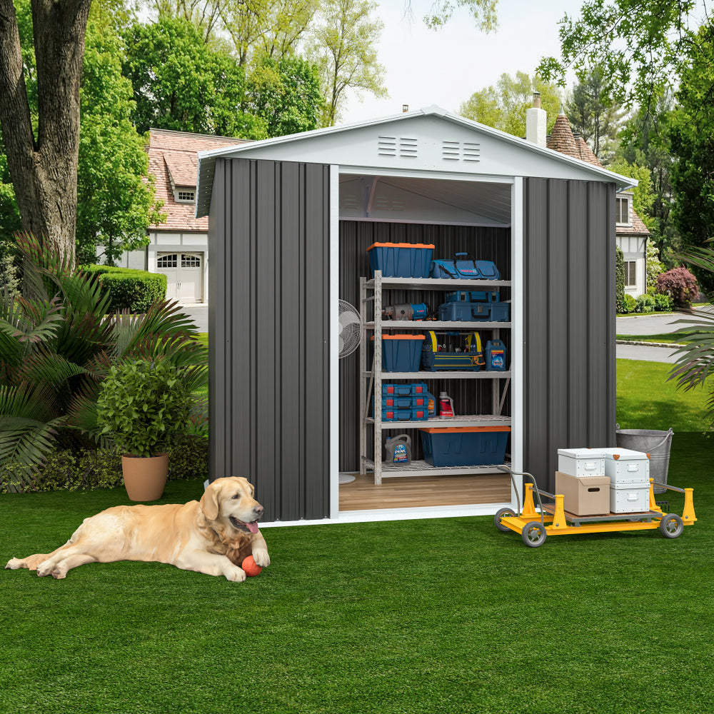 Metal Carport 11x19 FT Heavy Duty with Galvanized Steel Roof