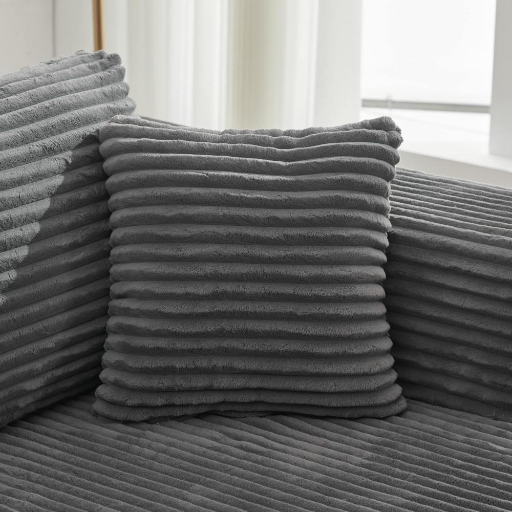 Modular Sectional Couches for Living Room: Left Facing Chaise Longue (Gray) ,SF502DGY