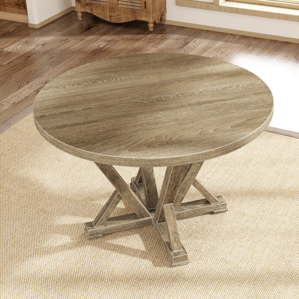 5pcs set Counter Table Set Square Counter Table Solid Wood Modern Farmhouse Rustic Look Distressed Look